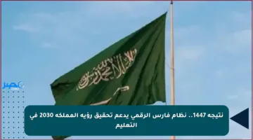 نتيجة 1447.. نظام فارس الرقمي يدعم تحقيق رؤية المملكة 2030 في التعليم